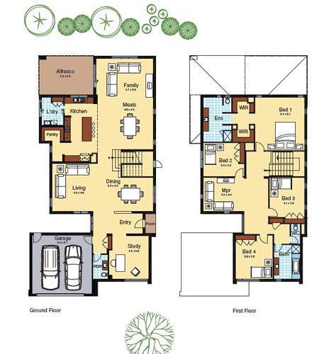 Linear Floor Plan