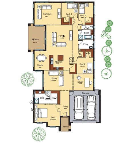 Monterey 35 Series 2 Floor Plan