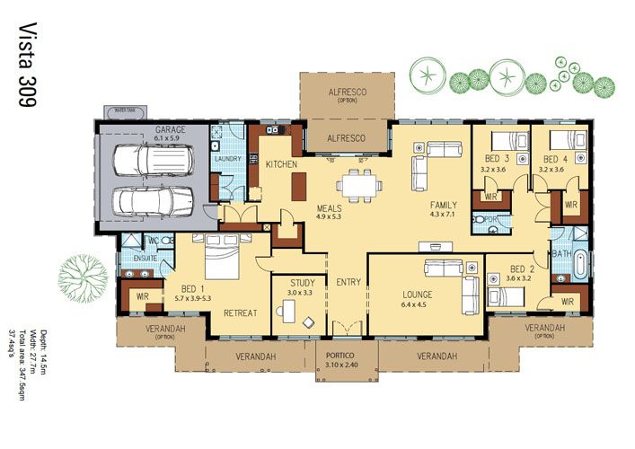 Vista 309 Floor Plan