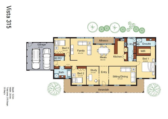Vista 315 Floor Plan