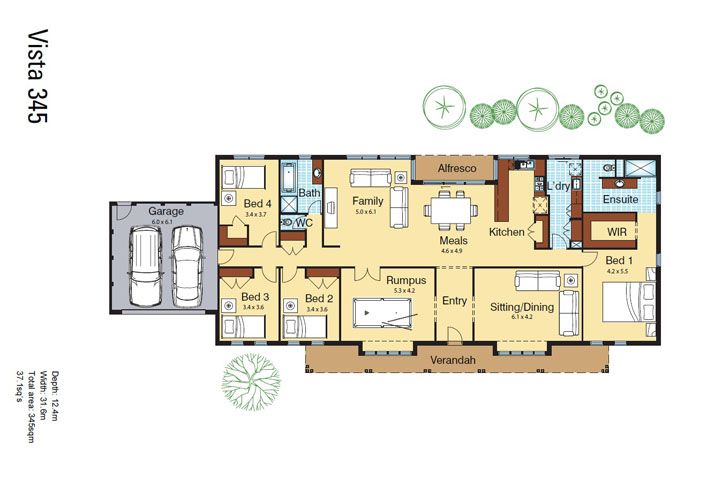Vista 345 Floor Plan