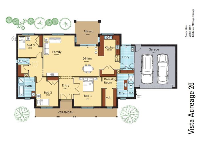 Vista Acreage 26 Floor Plan