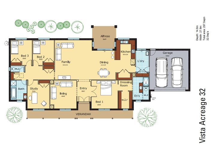 Vista Acreage 32 Floor Plan