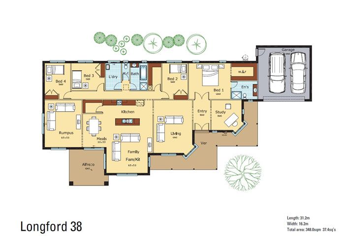Longford 38 Floor Plan
